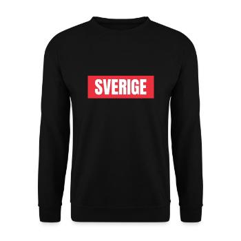 Sverige Sweden Swedish Dala Horse Dalecarlian - Unisex Sweatshirt - black - Front - Alina (178cm) & Michal (187cm)