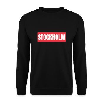 Sverige Sweden Swedish Dala Horse Dalecarlian - Unisex Sweatshirt - black - Front - Alina (178cm) & Michal (187cm)