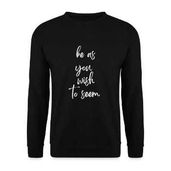 Philosophical Debate Feeling Philoslothical - Unisex Sweatshirt - black - Front - Alina (178cm) & Michal (187cm)