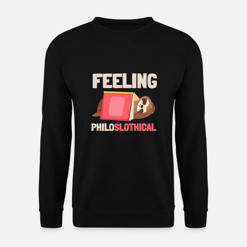 Philosophical Debate Feeling Philoslothical - Unisex Sweatshirt - black