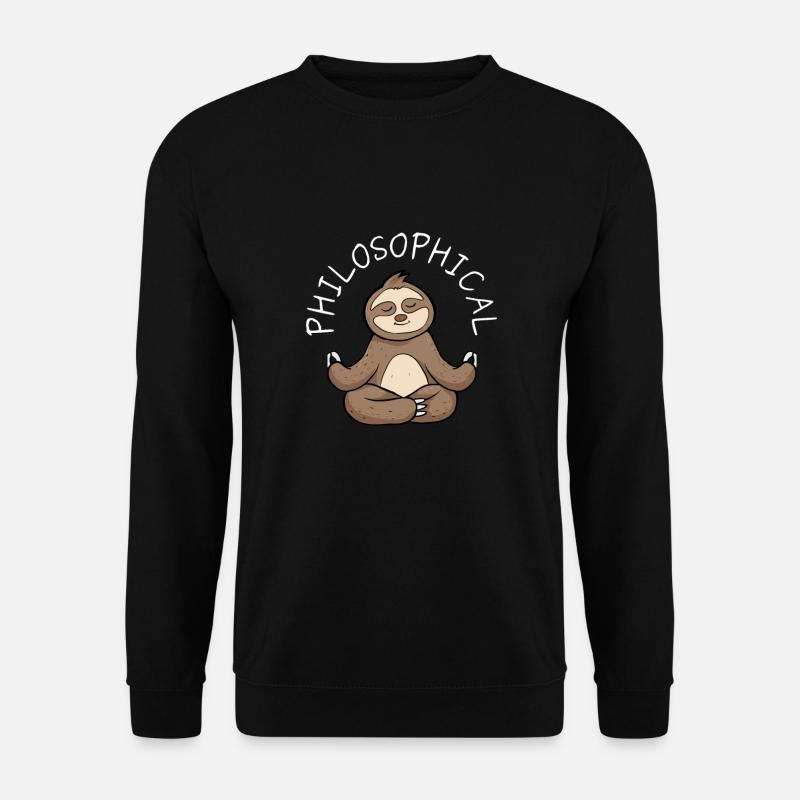 Philosophical Debate Feeling Philoslothical - Unisex Pullover - Schwarz