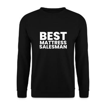 Meilleur vendeur de matelas de lit Docteur - Sweat-shirt Unisexe - noir - Devant - Alina (178cm) & Michal (187cm)