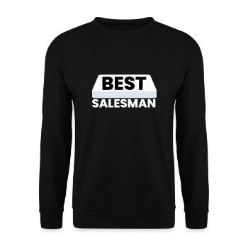 Best Salesman Bed Mattress Doctor - Unisex Sweatshirt - black - Front - Alina (178cm) & Michal (187cm)