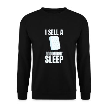 Meilleur vendeur de matelas de lit Docteur - Sweat-shirt Unisexe - noir - Devant - Alina (178cm) & Michal (187cm)