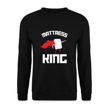 Meilleur vendeur de matelas de lit Docteur - Sweat-shirt Unisexe - noir - Devant - Alina (178cm) & Michal (187cm)