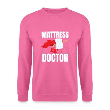 Meilleur vendeur de matelas de lit Docteur - Sweat-shirt Unisexe - rose - Devant