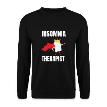 Meilleur vendeur de matelas de lit Docteur - Sweat-shirt Unisexe - noir - Devant - Alina (178cm) & Michal (187cm)