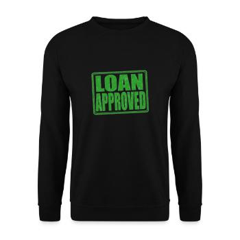 Loan Heartbeat - Agent de crédit Courtier hypothécaire - Sweat-shirt Unisexe - noir - Devant - Alina (178cm) & Michal (187cm)