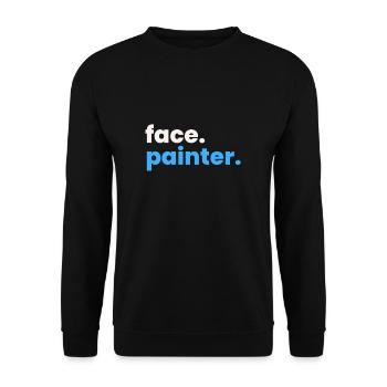 Face Painter And Face Painting - Unisex Sweatshirt - black - Front - Alina (178cm) & Michal (187cm)