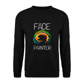 Face Painter And Face Painting - Unisex Sweatshirt - black - Front - Alina (178cm) & Michal (187cm)