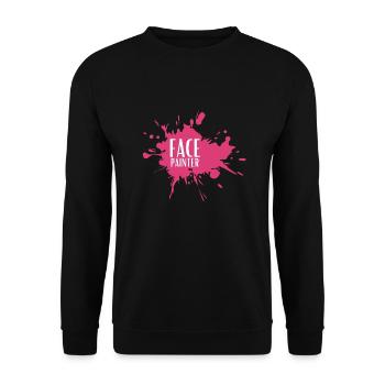 Face Painter And Face Painting - Unisex Sweatshirt - black - Front - Alina (178cm) & Michal (187cm)