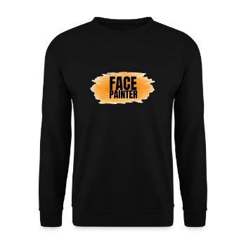 Face Painter And Face Painting - Unisex Sweatshirt - black - Front - Alina (178cm) & Michal (187cm)