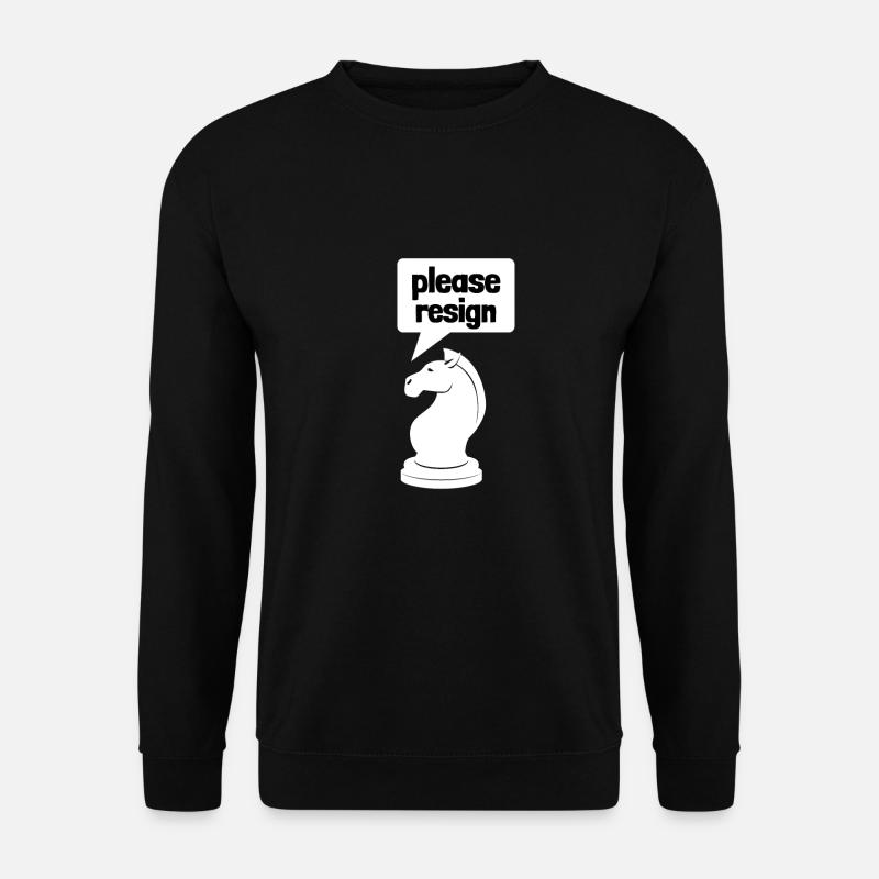 Chess Please Resign - Unisex Sweatshirt - black