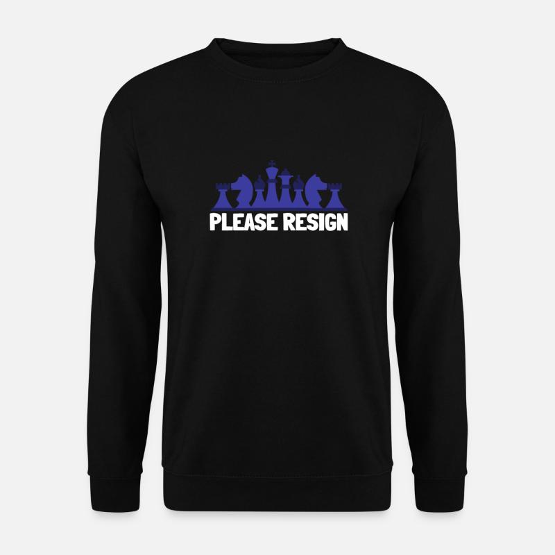 Chess Please Resign - Unisex Sweatshirt - black