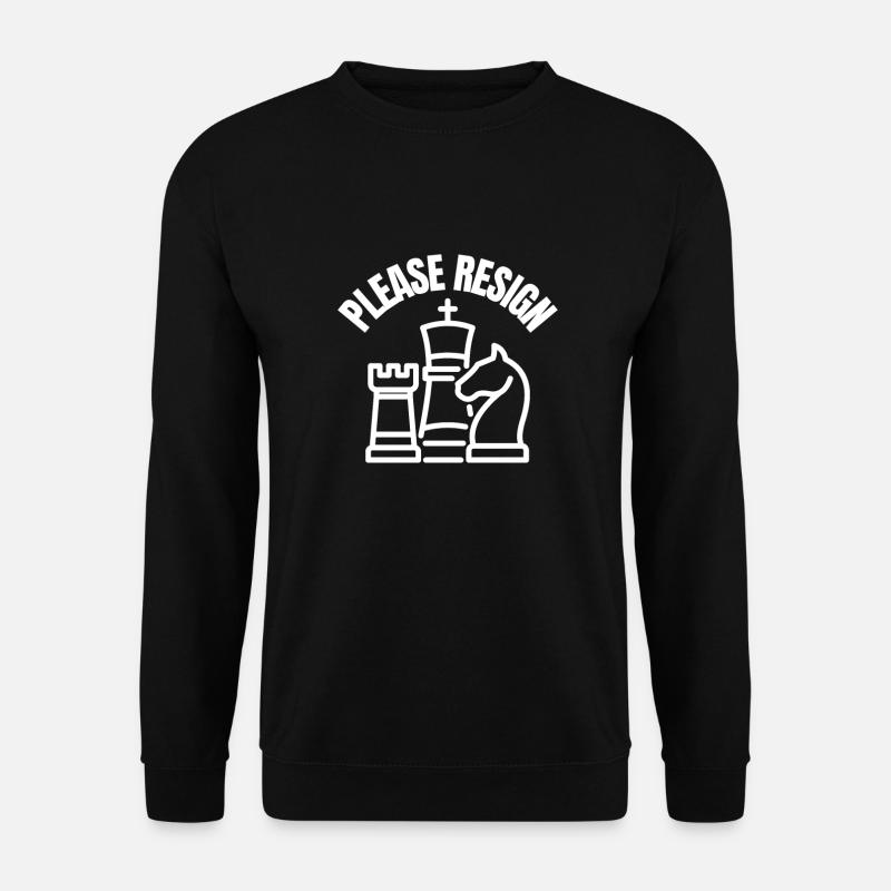 Chess Please Resign - Unisex Sweatshirt - black