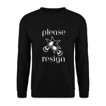 Échecs Veuillez démissionner - Sweat-shirt Unisexe - noir - Devant - Alina (178cm) & Michal (187cm)