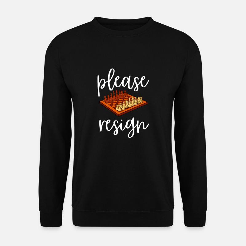 Chess Please Resign - Unisex Sweatshirt - black