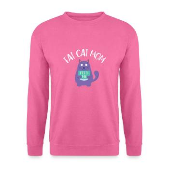 Fat Cat Obesity - Unisex Pullover - Pink - Vorne