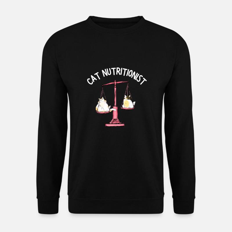 Fat Cat Obesity - Unisex Pullover - Schwarz
