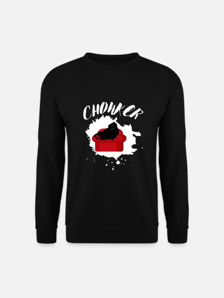 Chonk Cat Obesity - Unisex Sweatshirt - black