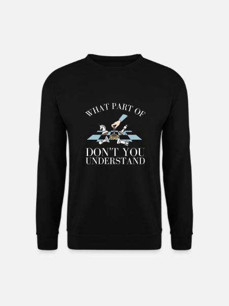 Chess Master Chess Club & 3 Way Chess Game - Unisex Pullover - Schwarz