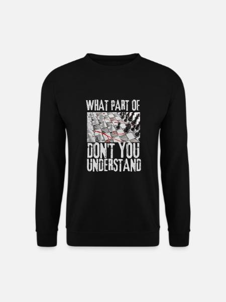 Chess Master Chess Club & 3 Way Chess Game - Unisex Sweatshirt - black
