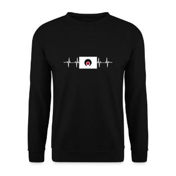 Drapeau du Japon - Kagoshima - Sweat-shirt Unisexe - noir - Devant - Alina (178cm) & Michal (187cm)