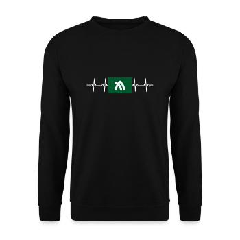 Drapeau du Japon - Kagawa - Sweat-shirt Unisexe - noir - Devant - Alina (178cm) & Michal (187cm)