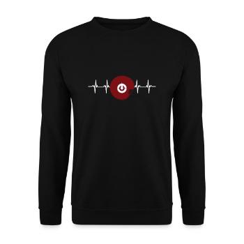 Drapeau du Japon - Kochi - Sweat-shirt Unisexe - noir - Devant - Alina (178cm) & Michal (187cm)