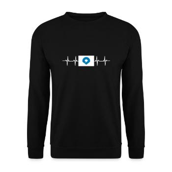 Japan Flag - Wakayama - Unisex Sweatshirt - black - Front - Alina (178cm) & Michal (187cm)