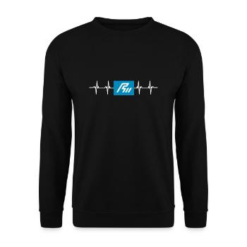 Drapeau du Japon - Ishikawa - Sweat-shirt Unisexe - noir - Devant - Alina (178cm) & Michal (187cm)
