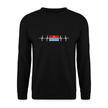 Royaume-Uni Drapeau du Grand Londres - Sweat-shirt Unisexe - noir - Devant - Alina (178cm) & Michal (187cm)