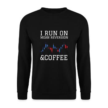 Volatility Options Trading Trader - Unisex Sweatshirt - black - Front - Alina (178cm) & Michal (187cm)