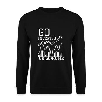 Volatility Options Trading Trader - Unisex Sweatshirt - black - Front - Alina (178cm) & Michal (187cm)