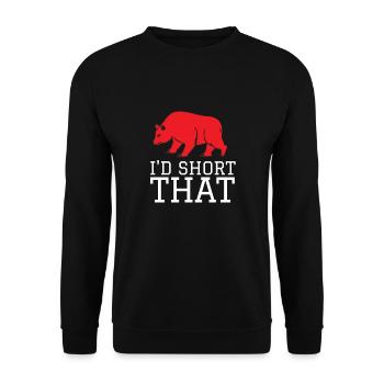 Volatility Options Trading Trader - Unisex Sweatshirt - black - Front - Alina (178cm) & Michal (187cm)