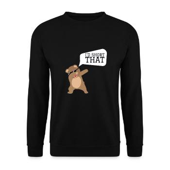 Volatility Options Trading Trader - Unisex Sweatshirt - black - Front - Alina (178cm) & Michal (187cm)