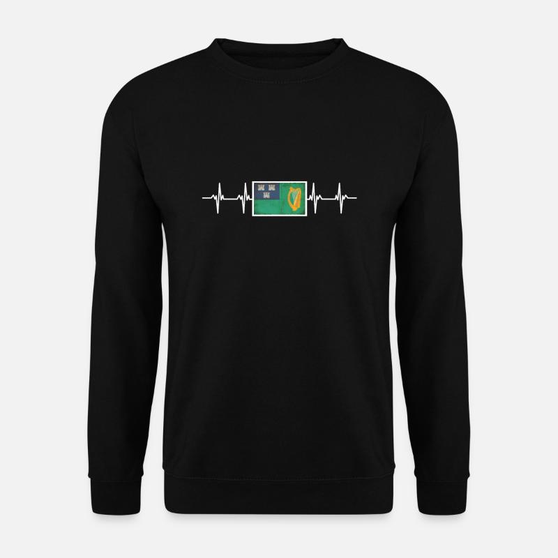 Irish Ireland Dublin Flag - Unisex Pullover - Schwarz