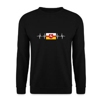 Pologne Lublin Flag - Sweat-shirt Unisexe - noir - Devant - Alina (178cm) & Michal (187cm)