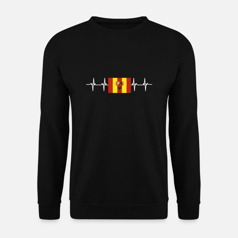 Poland Lódź Flag - Unisex Sweatshirt - black