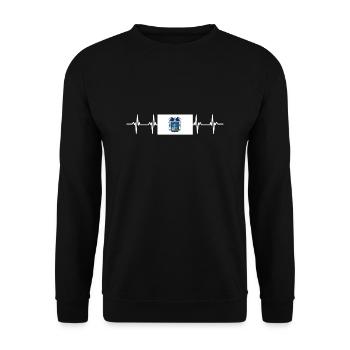 Mexique Mexique Aguascalientes Drapeau - Sweat-shirt Unisexe - noir - Devant - Alina (178cm) & Michal (187cm)