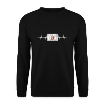 Drapeau mexicain mexicain Colima - Sweat-shirt Unisexe - noir - Devant - Alina (178cm) & Michal (187cm)