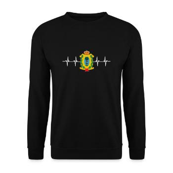 Drapeau mexicain mexicain Durango - Sweat-shirt Unisexe - noir - Devant - Alina (178cm) & Michal (187cm)