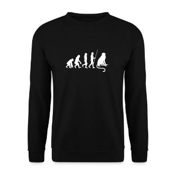 J’aime vraiment les singes ok? - Sweat-shirt Unisexe - noir - Devant - Alina (178cm) & Michal (187cm)