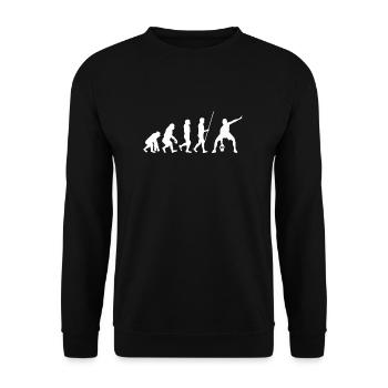 Kettlebell Workout Retro Fitness Gym - Unisex Pullover - Schwarz - Vorne - Alina (178cm) & Michal (187cm)