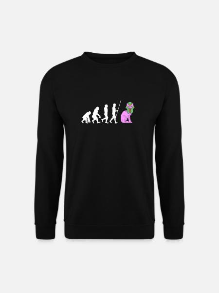 Sphynx Mom Cat Hairless Cat Owner - Unisex Pullover - Schwarz
