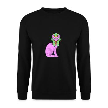 Sphynx Mom Cat Hairless Cat Owner - Unisex Sweatshirt - black - Front - Alina (178cm) & Michal (187cm)