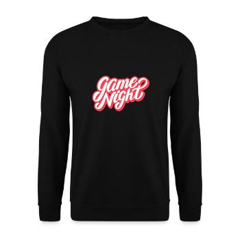 Game Night Host Question Game Night - Unisex Sweatshirt - black - Front - Alina (178cm) & Michal (187cm)