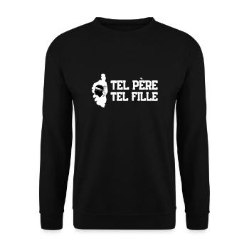 Corse Corsu Corssica 2B Head De Maure Corsica - Sweat-shirt Unisexe - noir - Devant - Alina (178cm) & Michal (187cm)