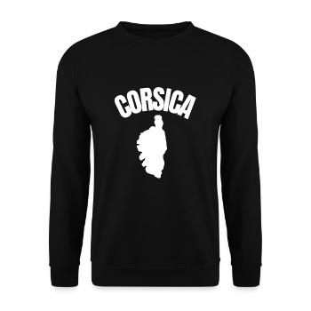Corse Corsu Corssica 2B Head De Maure Corsica - Sweat-shirt Unisexe - noir - Devant - Alina (178cm) & Michal (187cm)