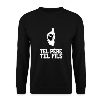 Corse Corsu Corssica 2B Head De Maure Corsica - Sweat-shirt Unisexe - noir - Devant - Alina (178cm) & Michal (187cm)